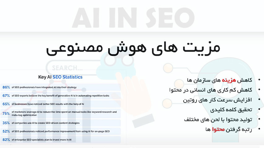 استفاده از هوش مصنوعی در سئو سایت